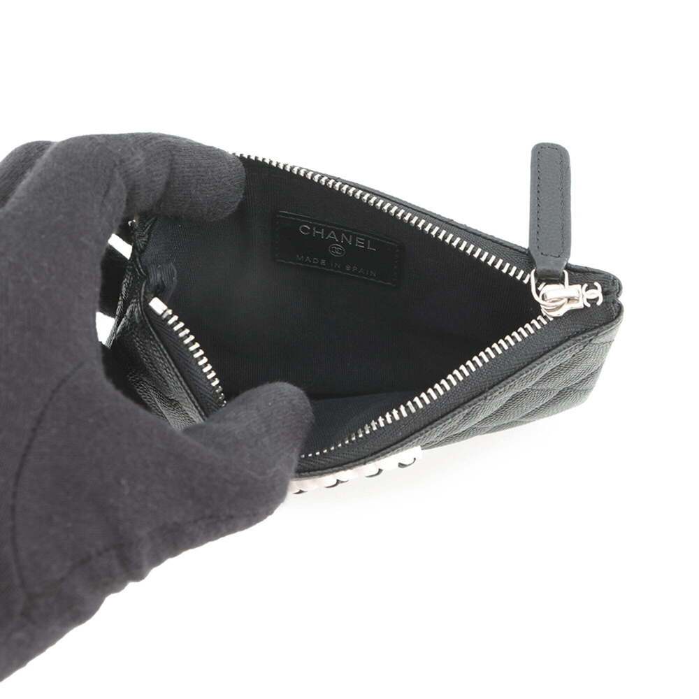 CHANEL Black Caviar Leather Pouch - Picture 4 of 8